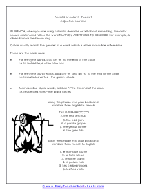 Foreign Language Worksheets