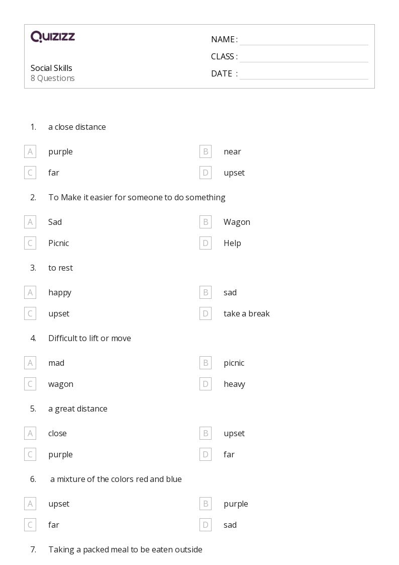 2nd social studies worksheet