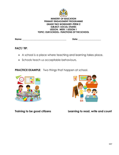 Grade 2 - Worksheets - Social Studies