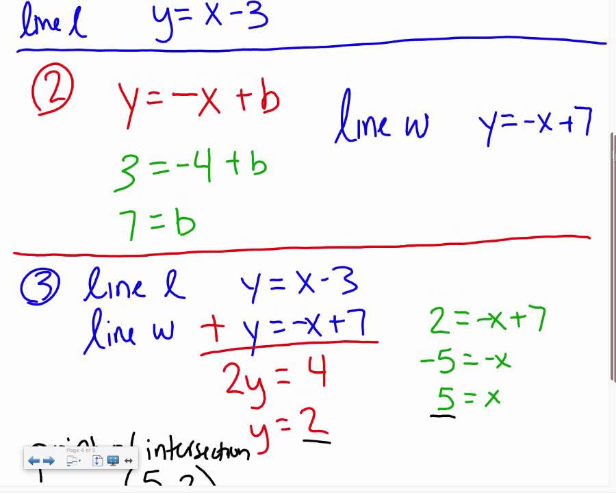 Geometry: 3-6 Perpendicular Lines and Distance