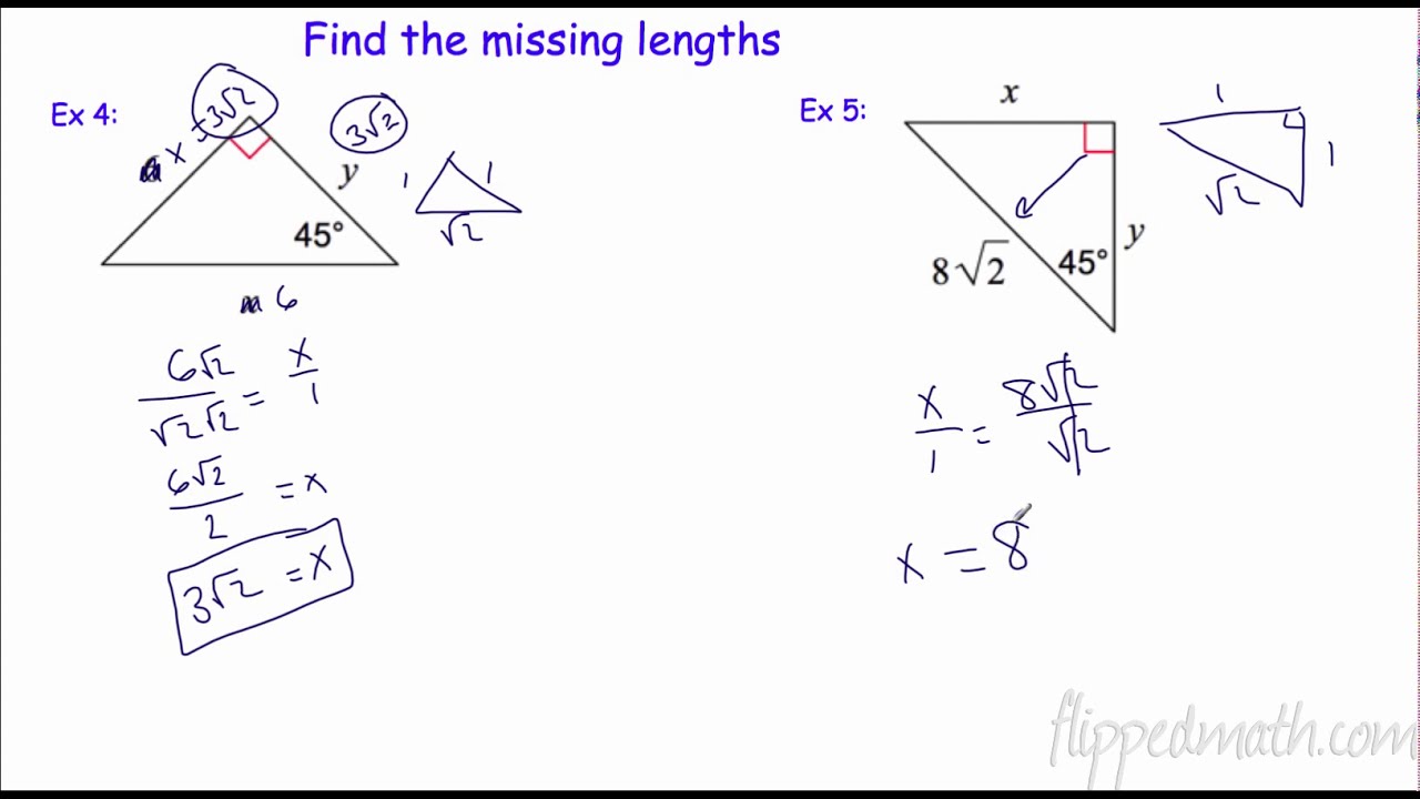 7.3 Special Right Triangles II - Geometry
