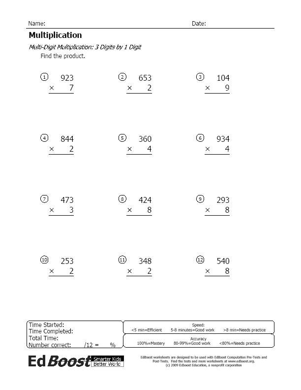 Multiplication | EdBoost.