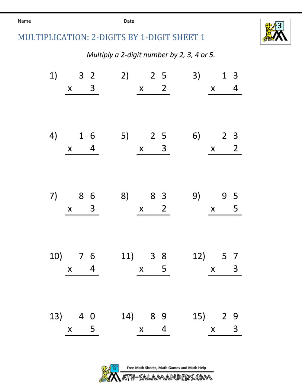 3 digit multiplication worksheet grade 6