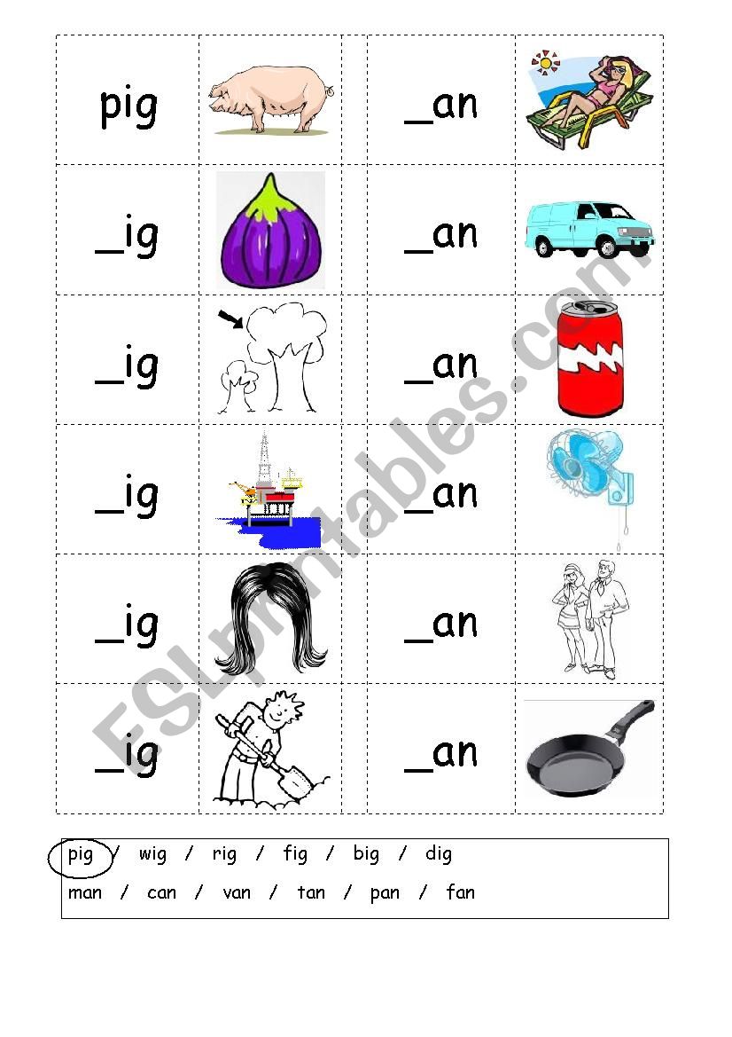 3 letter words worksheet