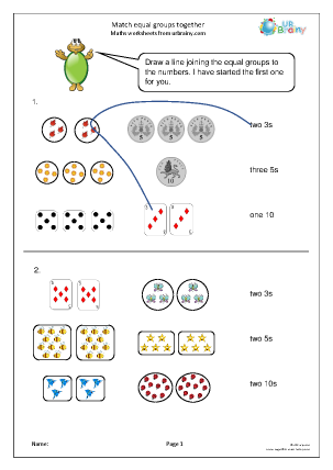 Multiplication Maths Worksheets for Year 3 (age 7-8) - URBrainy.com