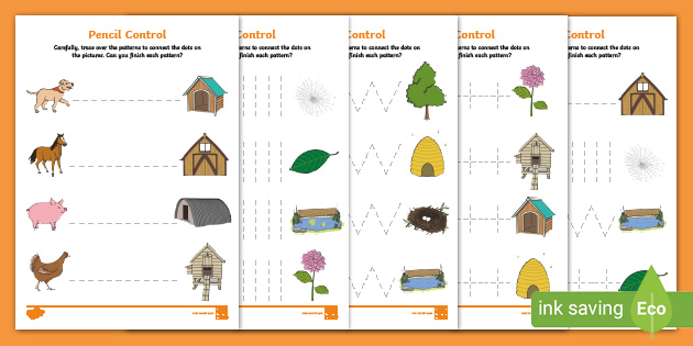 Tracing Lines Worksheets For 3-year-olds (teacher made)