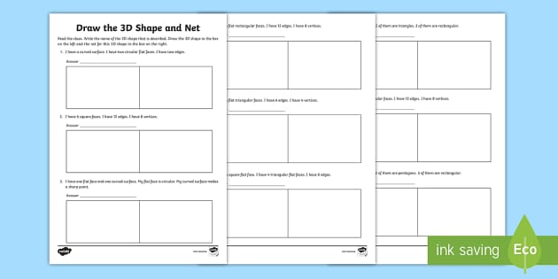 3D Shapes Anchor Chart | 3D Shapes (teacher made) - Twinkl
