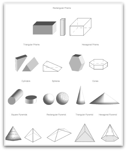 3d geometric shapes printable