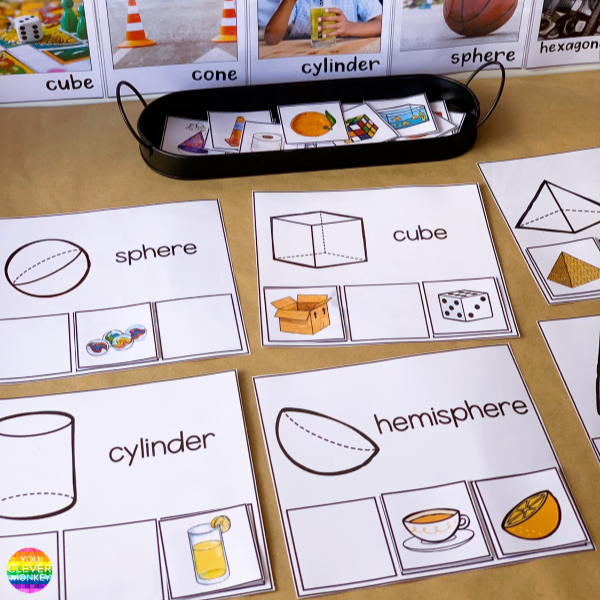 IDEAS FOR TEACHING 3D SHAPES IN KINDERGARTEN | you clever monkey