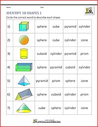 3d shapes for grade 2