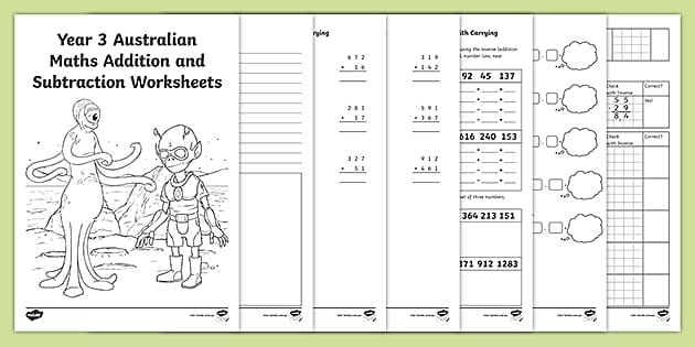 3rd grade addition and subtraction worksheet