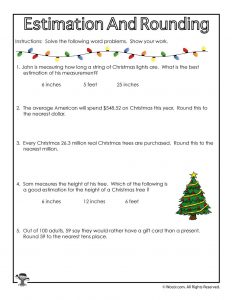 3rd Grade Mid Year Review Math Worksheets for Christmas | Woo! Jr ...