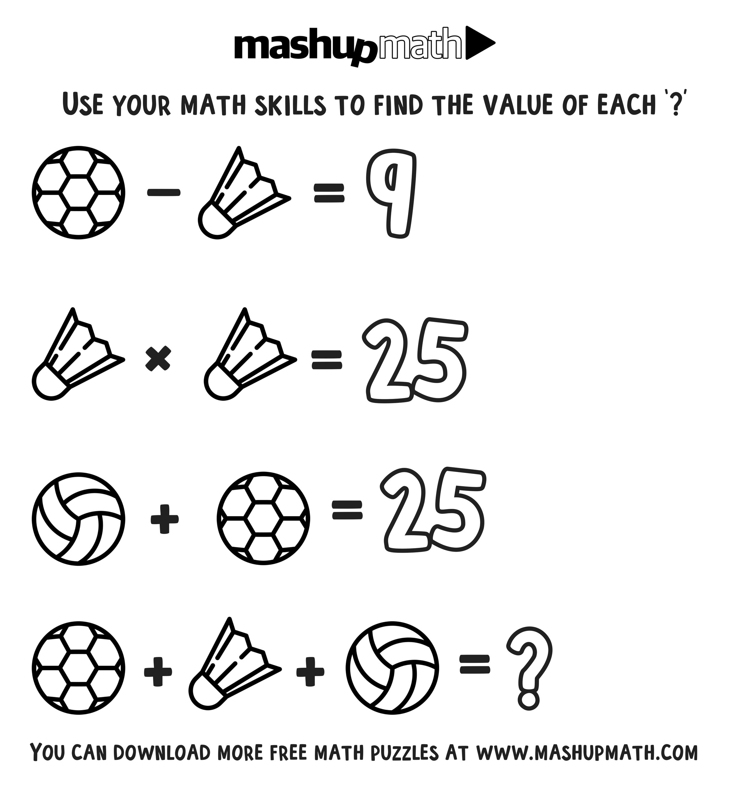 Free Math Coloring Worksheets for 3rd and 4th Grade — Mashup Math