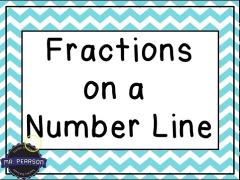 3rd grade fractions on a number line