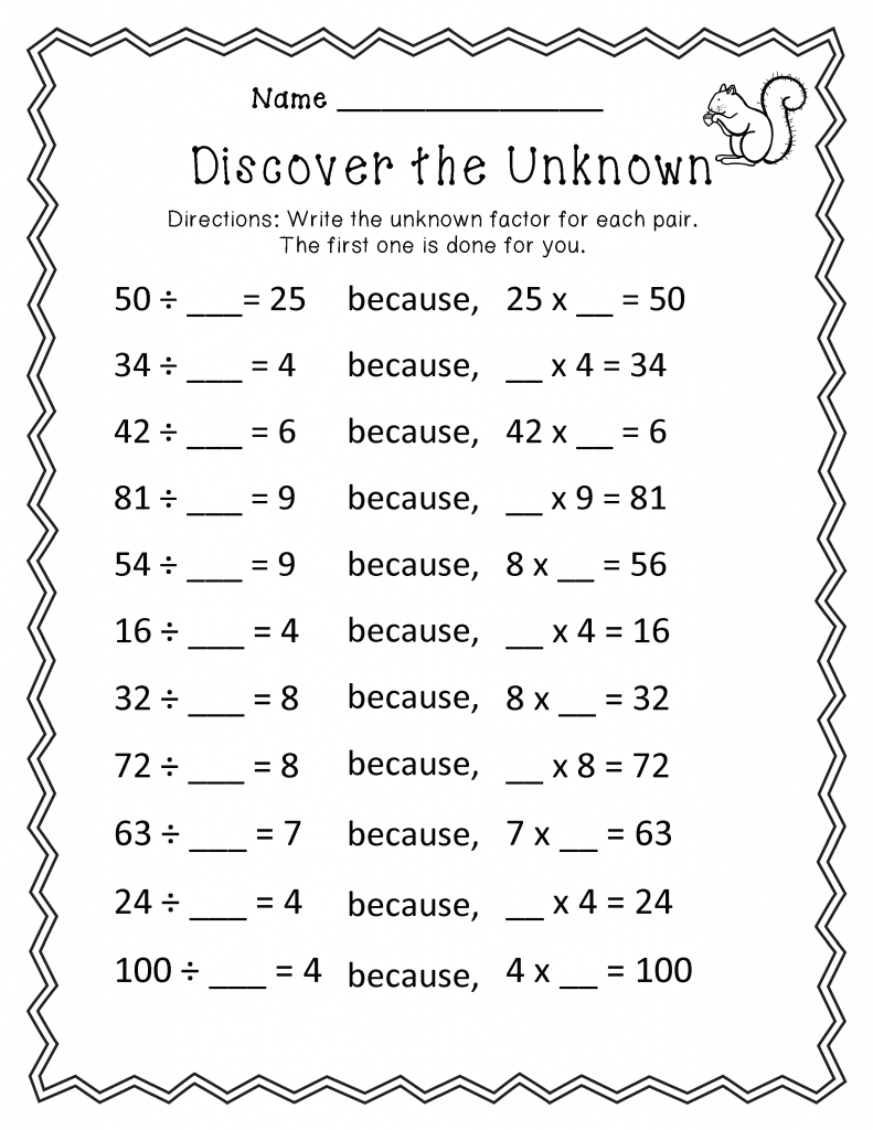 3rd grade fun math worksheet