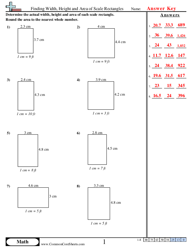 3rd grade math area worksheet