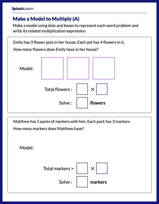 Multiplication Word Problems Multiply It! Interactive Worksheet