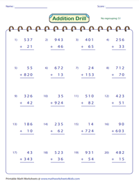 3rd Grade Math Worksheets