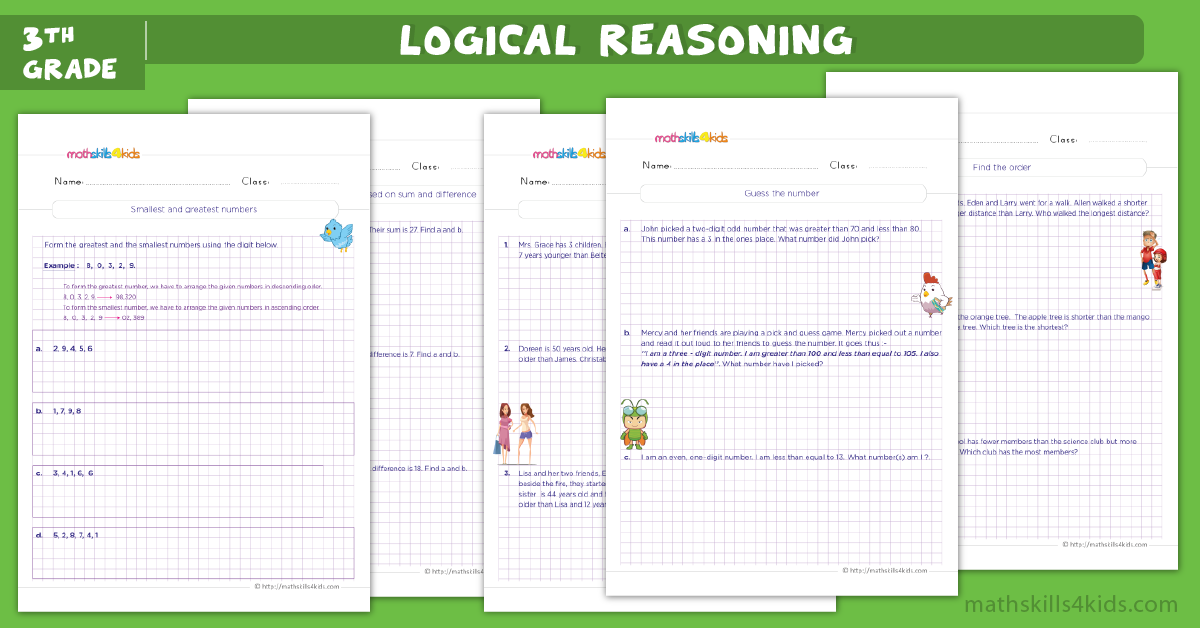 3rd Grade math worksheets: Free printables for teachers and parents