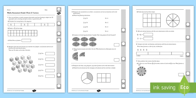 3rd grade math test