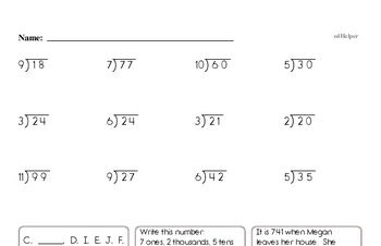 Third Grade Math Worksheets - Free Printable Math PDFs | edHelper.com