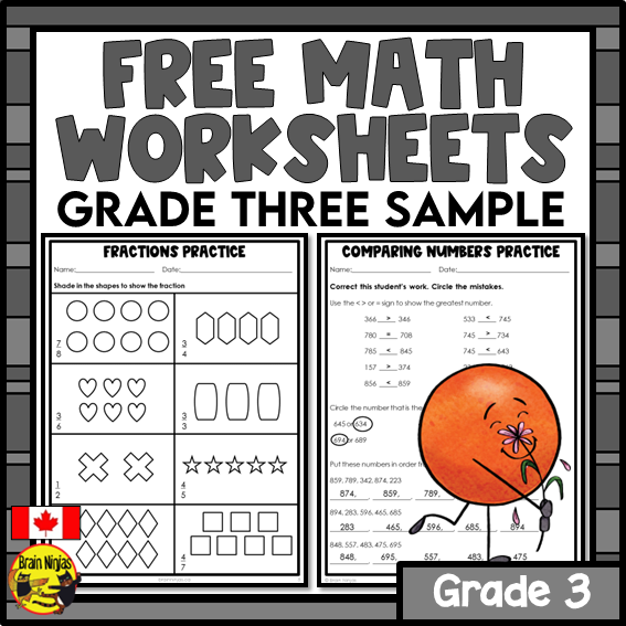 Free Math Worksheets Numbers to 1000 | Paper | Grade 3 - brainninjas