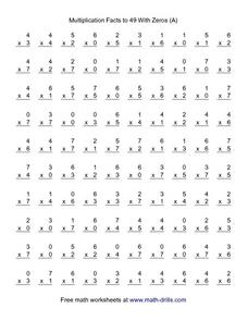 Multiplication Drills Teaching Resources :: 337 - 360