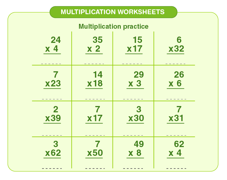 Multiplication Worksheets Grade 3 | Download Free Printables For Kids