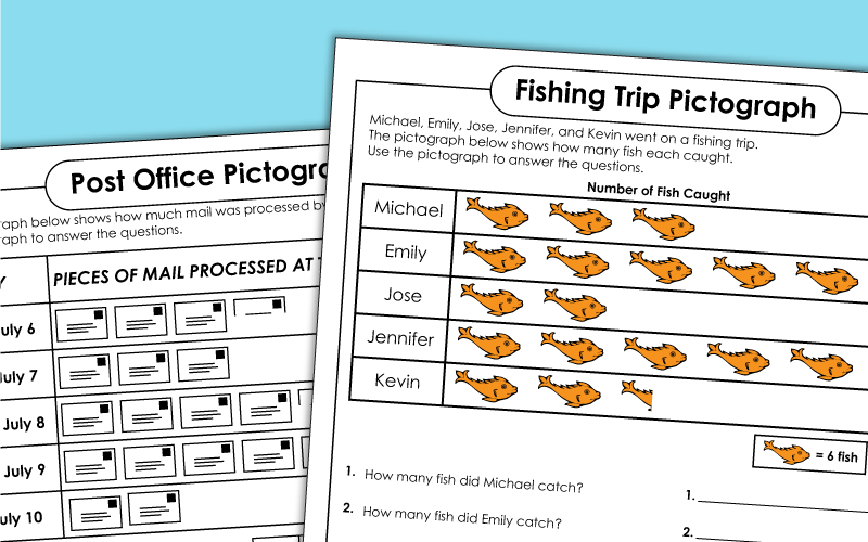3rd grade pictograph worksheet
