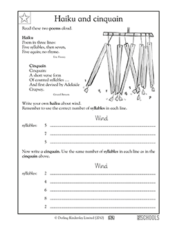 3rd grade poetry worksheet