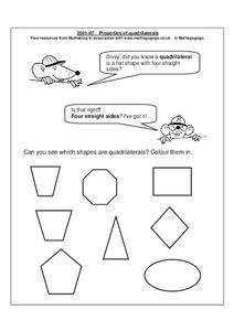3rd grade quadrilaterals worksheet