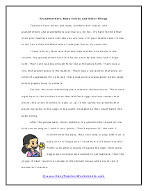 3rd grade reading sheets to print