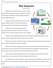 3rd Grade Reading Comprehension Worksheets