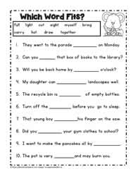 3rd grade reading worksheet to print