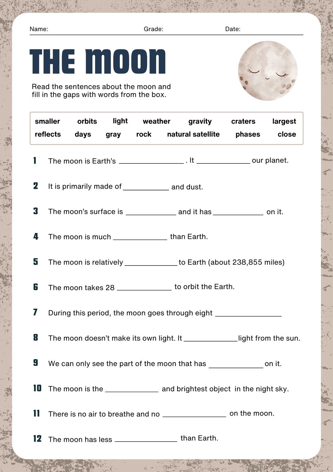 Page 2 - Free printable 3rd grade reading worksheet templates 