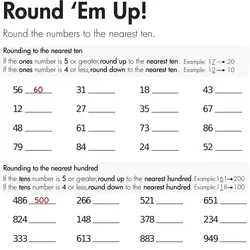3rd grade rounding worksheet
