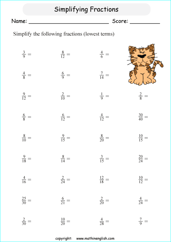 Printable primary math worksheet for math grades 1 to 6 based on ...