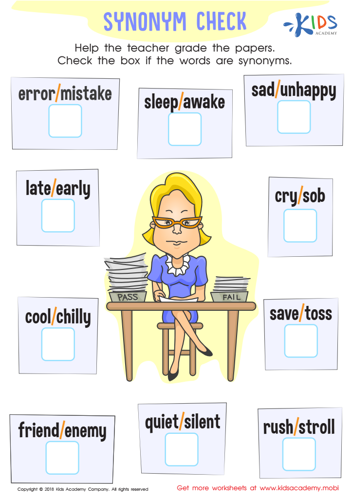3rd grade vocabulary worksheet pdf
