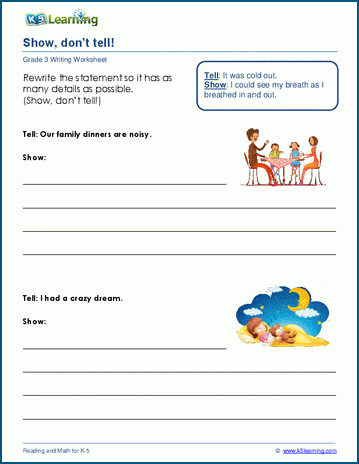 Narrative writing for grade 3 | Worsheets library