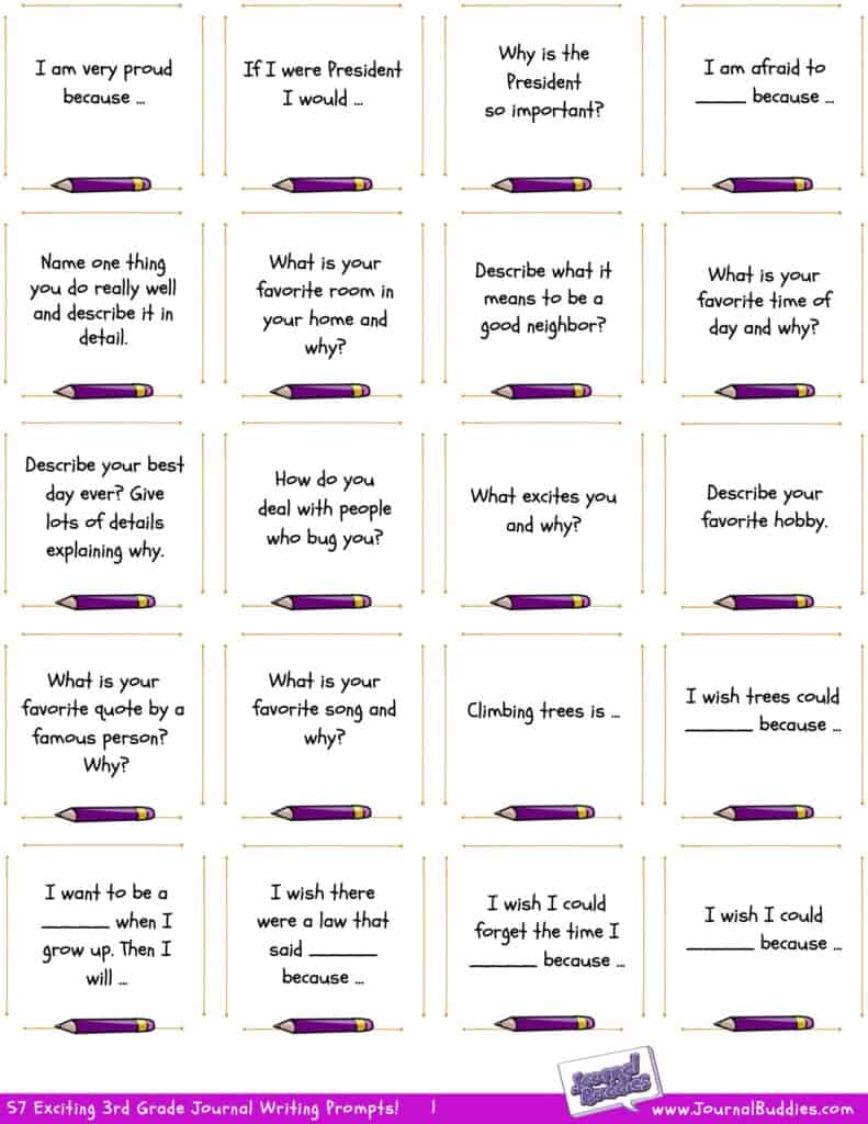 3rd grade writing worksheet pdf