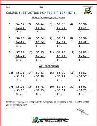 4th Grade Math Worksheets