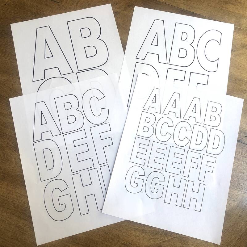 free-alphabet-printables-letters-worksheets-stencils-abc-worksheets-library for Free Printable 4 Inch Block Letters Free Alphabet Printables – Letters, Worksheets, Stencils & ABC ... - Worksheets Library for Free Printable 4 Inch Block Letters