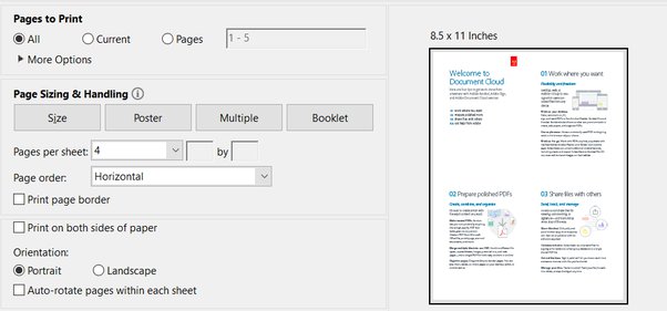 How to print multiple PowerPoint Slides in one page
