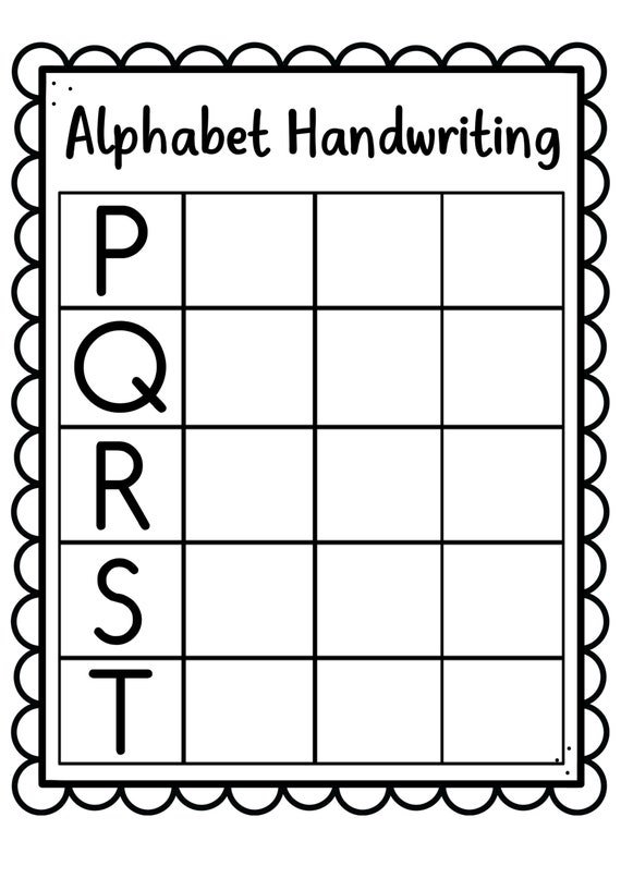 4 year olds writing worksheet