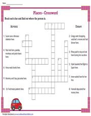 4th grade crossword puzzles