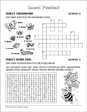Crossword Puzzle Worksheets