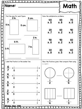 3rd Grade Homework- 4th Quarter - Elementary Nest