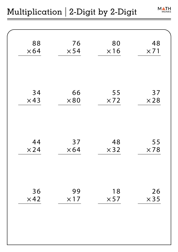 4th grade math multiplication worksheet pdf