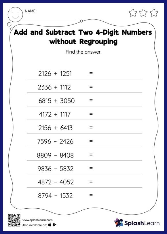 Free Printable 4th Grade Math Worksheets for Kids Online | Page 3