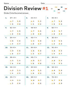 4th Grade Math Worksheets &  Free Printables 